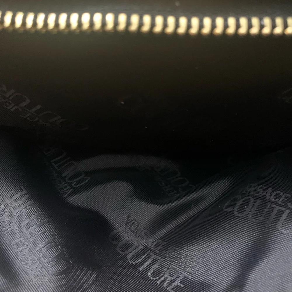 Versace Jeans Collection Black and Gold Baroque Backpack NWOT